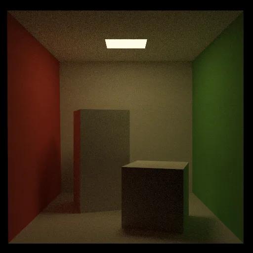 Cornell box with full global illumination