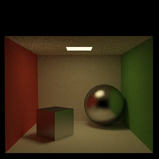 Glossy materials render